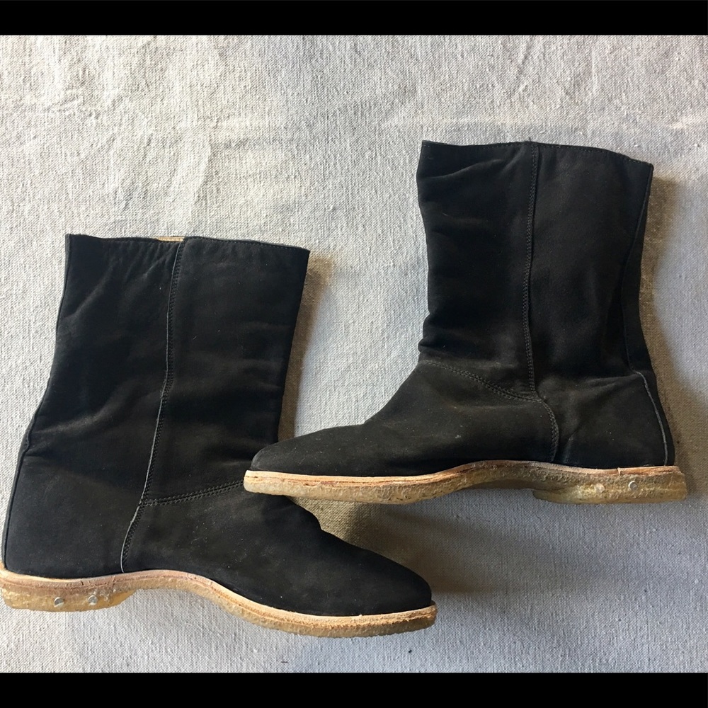 BEEK Owl Suede Slouch Midcalf Boot